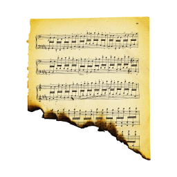 Burnt Musical Notes