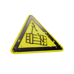 Sign  (Danger overhead crane)