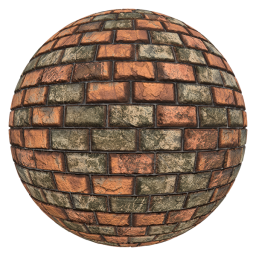 Red Brick with Uneven Surface