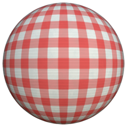 Red and White Checkered Fabric