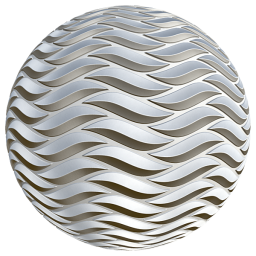 Wall Decor with a Wavy Pattern