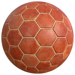 Hexagonal Red Tile