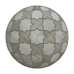 Concrete Tiles in Star Shape