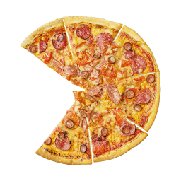 Pizza mit Wurst