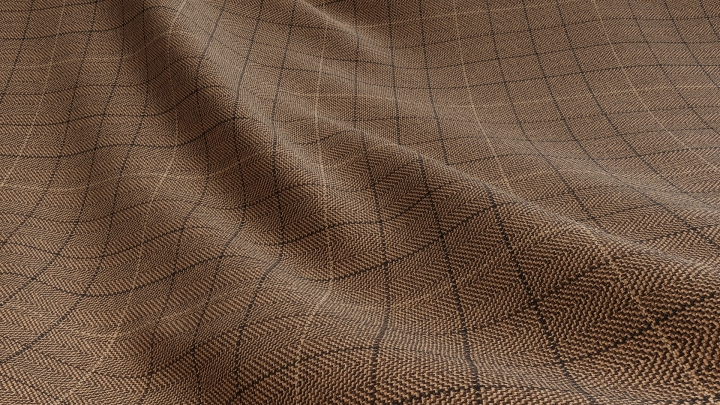 European Checkered Fabric