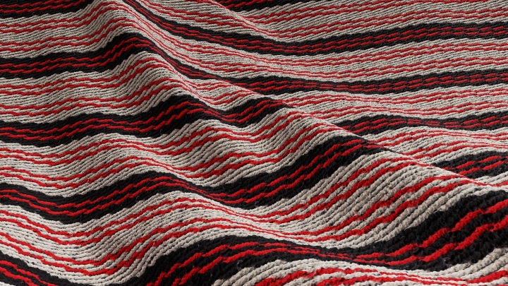Striped Woolen Fabric