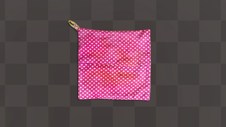 Pink Potholder with Polka Dots