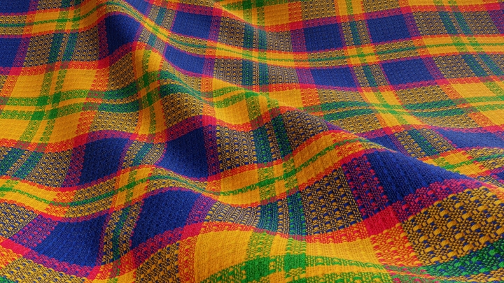 Multicolored Plaid Fabric
