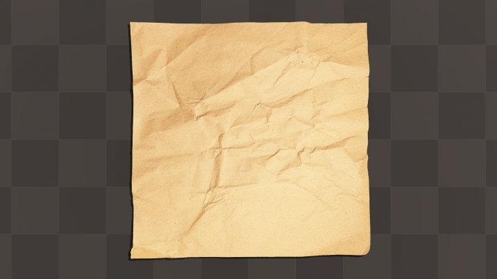 Crumpled Sheet of Wrapping Paper