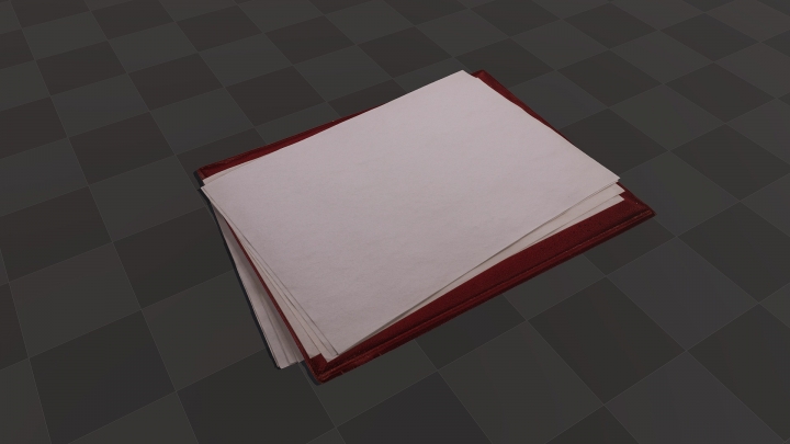 Blank Paper Folder