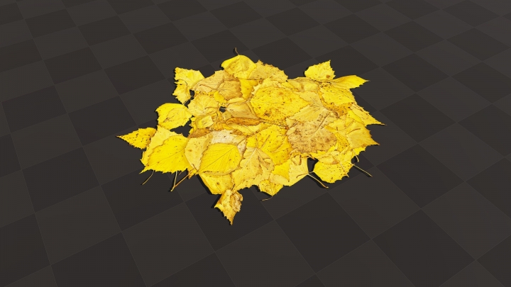 Yellow Pile of Leaves