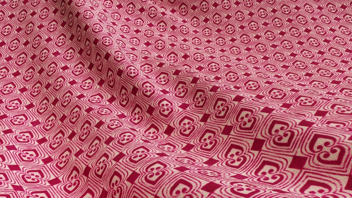 Cotton Fabric with Rhombus