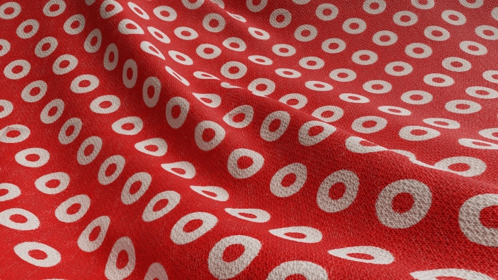 Fabric with Circles