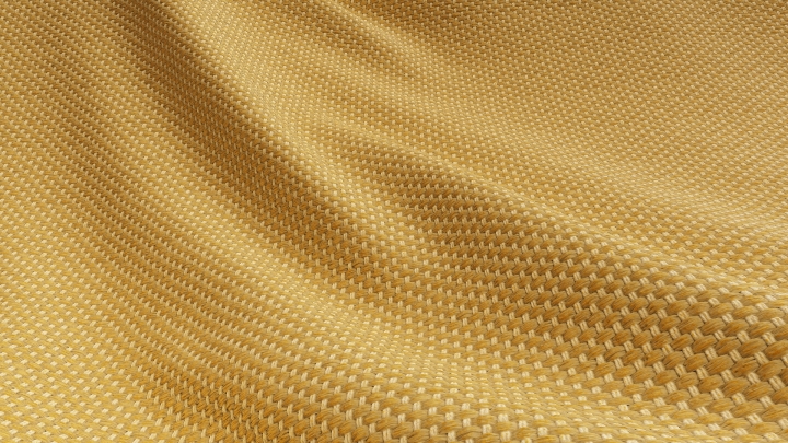 Желтая плетеная ткань