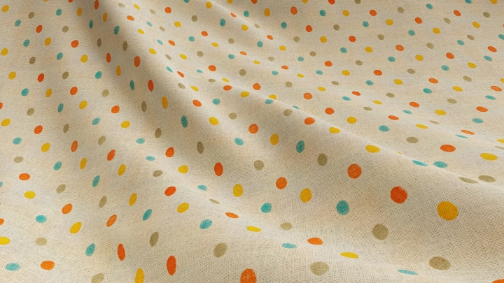 Multicolored Polka dot Fabric