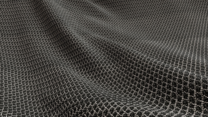 Diamond Shaped Synthetic Fabric