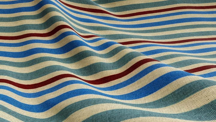 Multicolored Striped Fabric