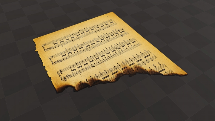 Burnt Musical Notes