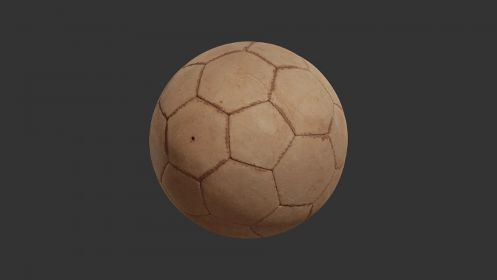 Грязный футбольный мяч