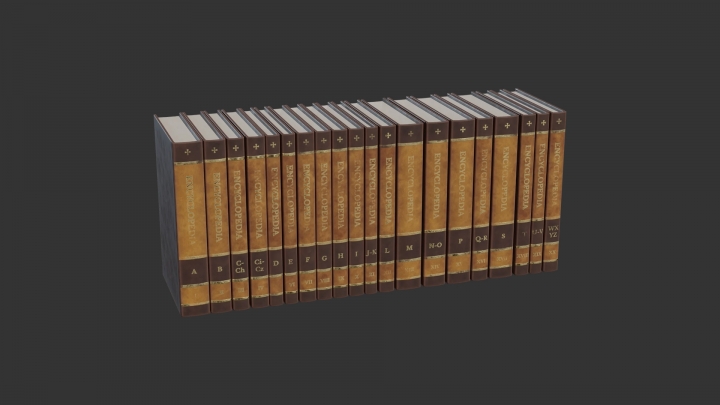 Buch-enzyklopädie-set