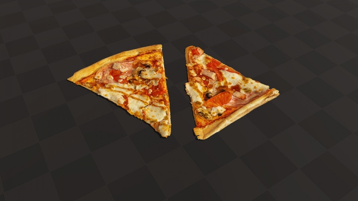 Deux tranches de pizza