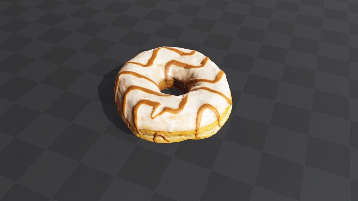 Gestreifter Donut