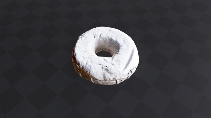 Gestreifter Donut