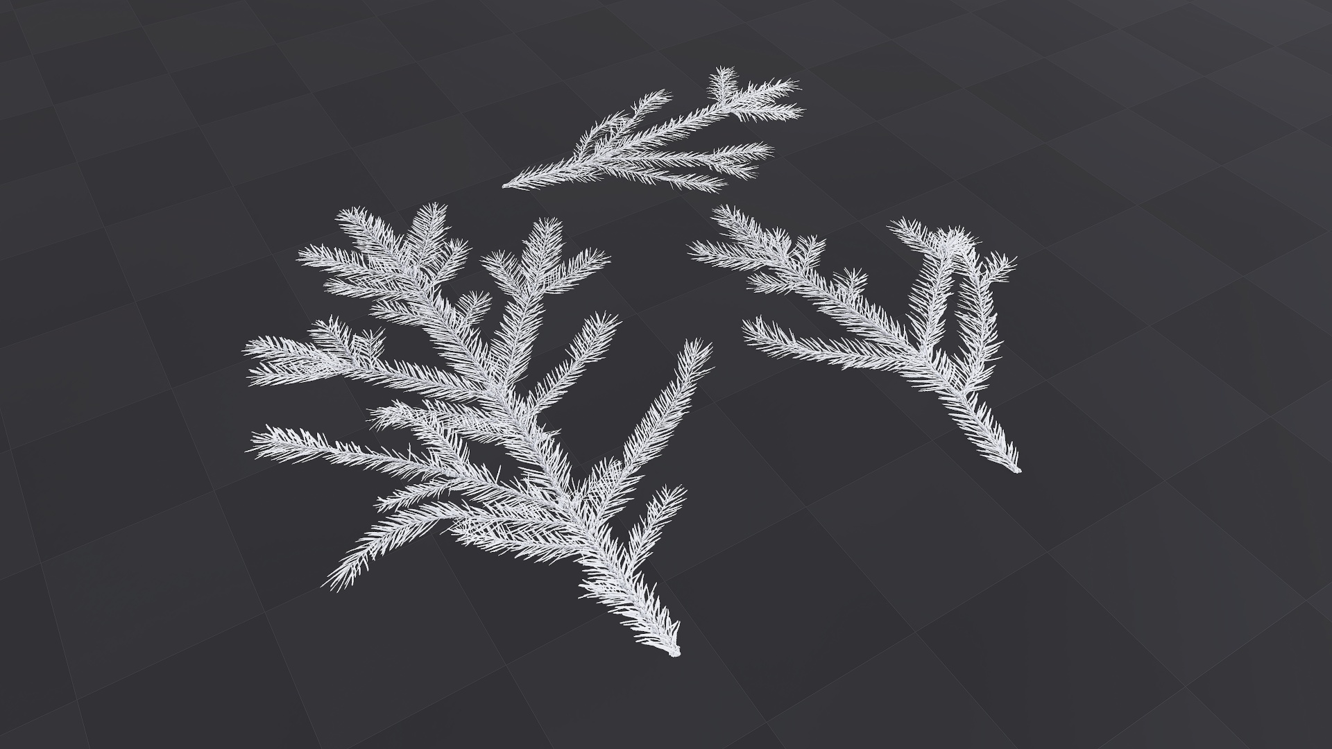 Pine Branches - download free texture atlases and decals, Substance PBR  material in high resolution