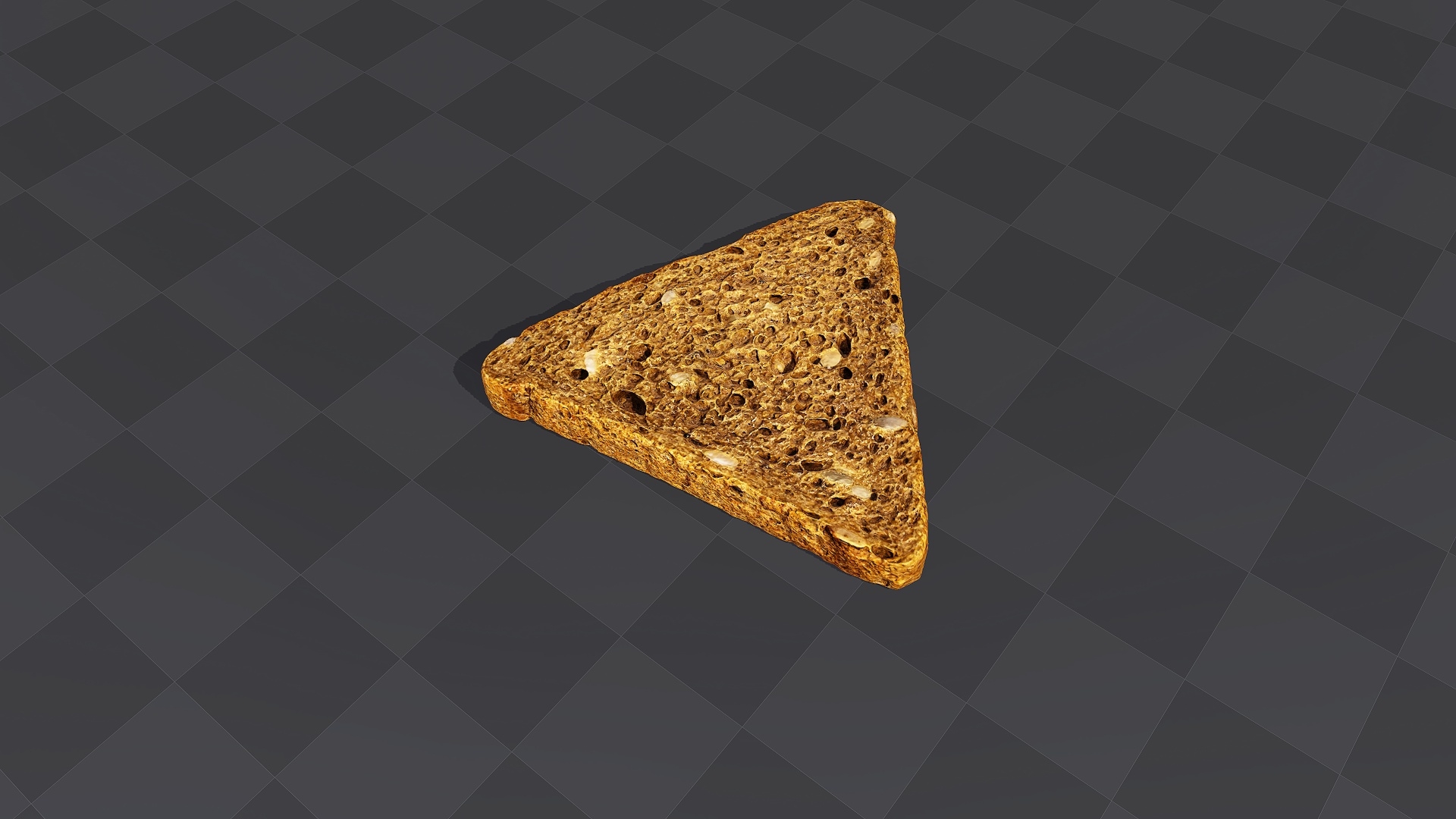 Triangular Slice of Bread - download free 3d model with high quality