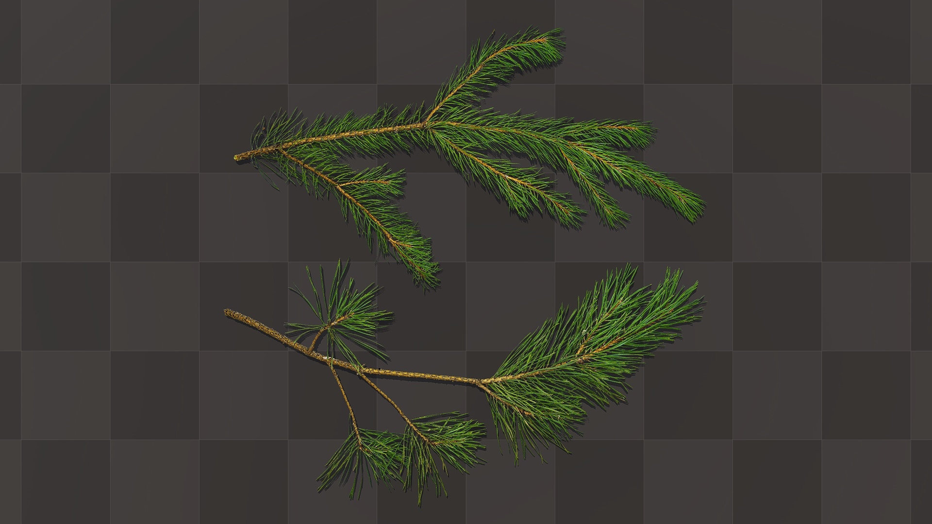 Pine Branches - download free texture atlases and decals, Substance PBR  material in high resolution