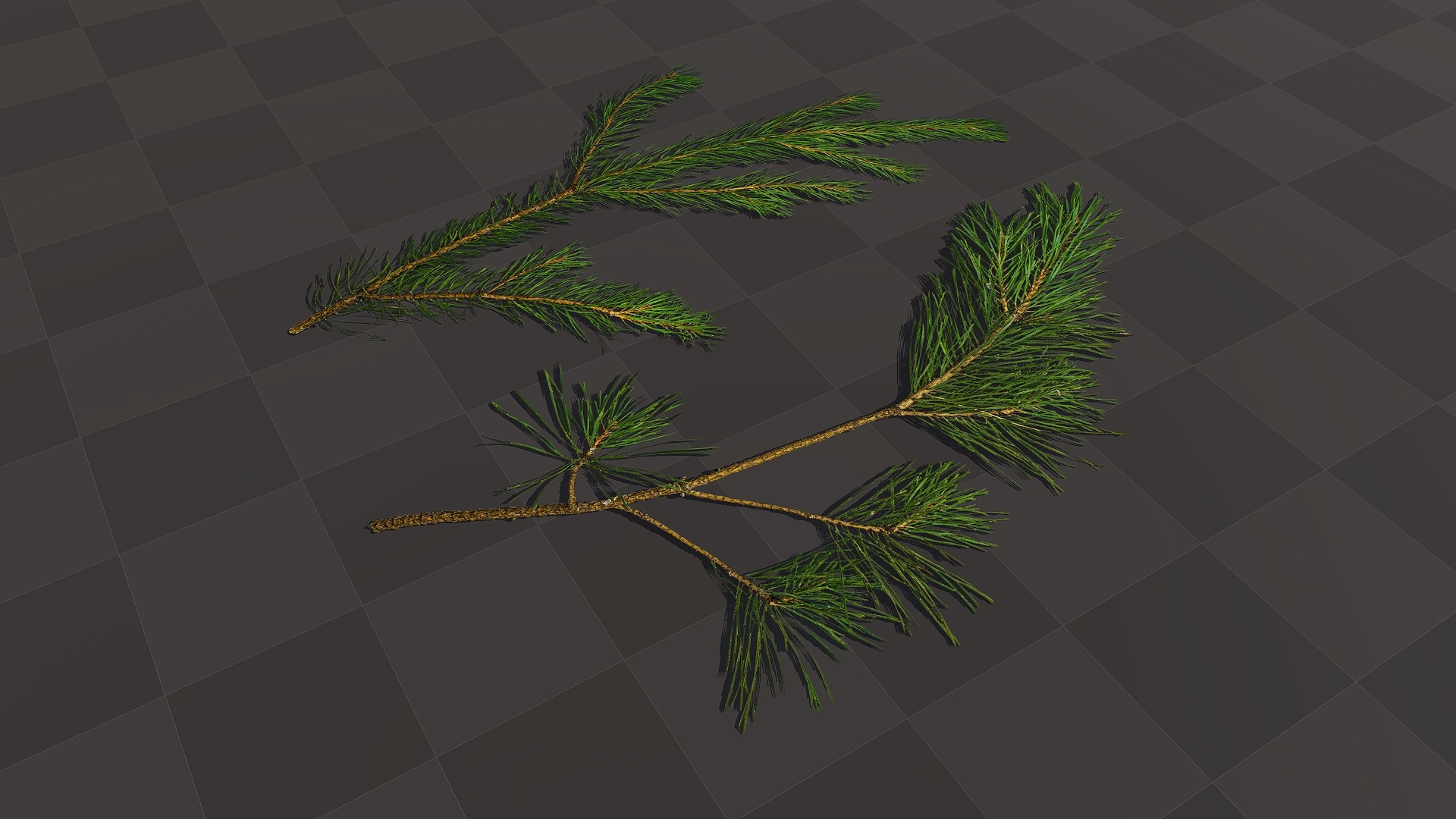 Pine Branches - download free texture atlases and decals, Substance PBR  material in high resolution